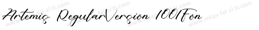 Artemis RegularVersion 1001Fontse字体转换